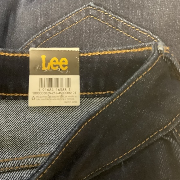 NWT Lee night waist straight leg jeans size 14 short‎ - Picture 5 of 7